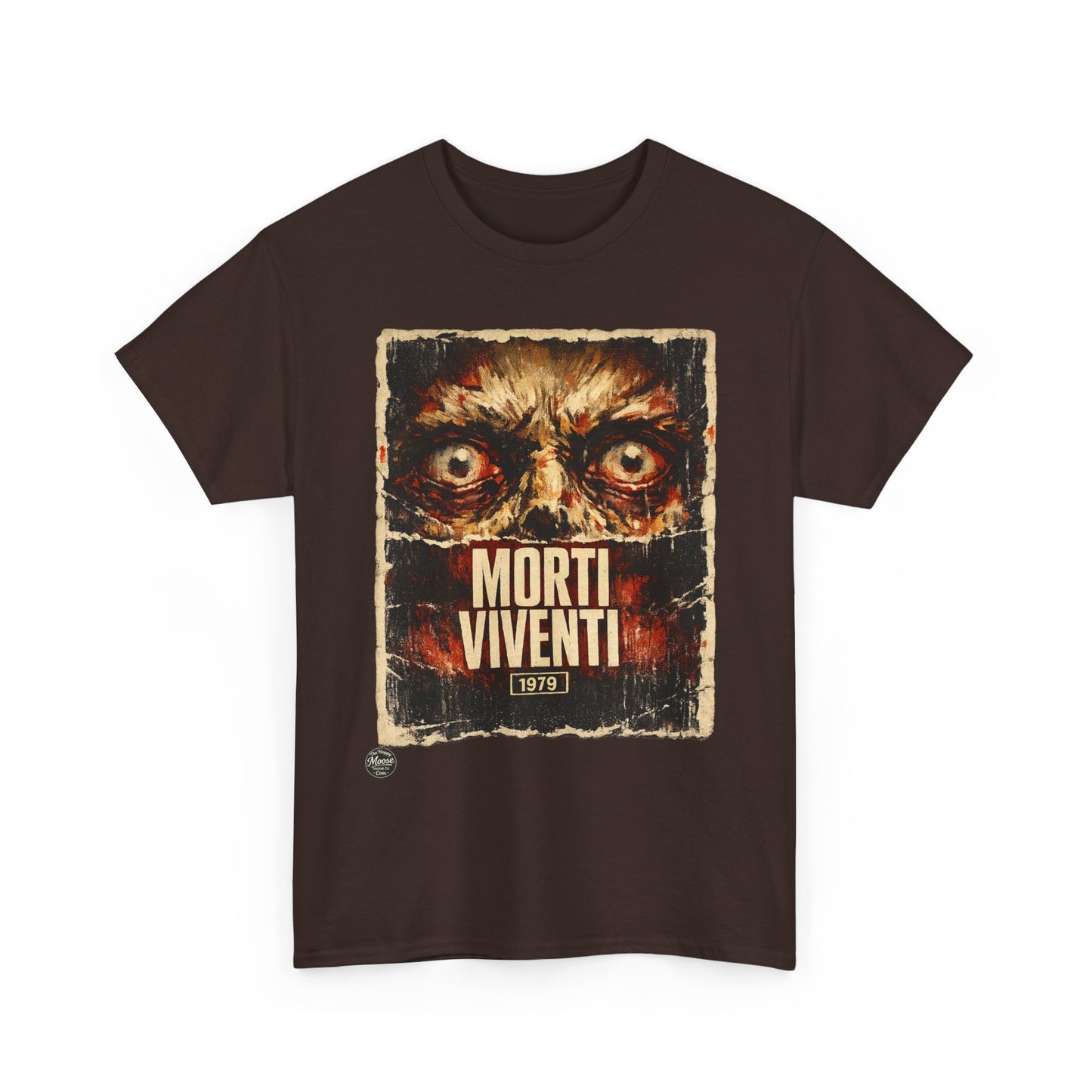 Zombie Horror Poster Tee — "Morti Viventi" Graphic T‑Shirt  EZ001