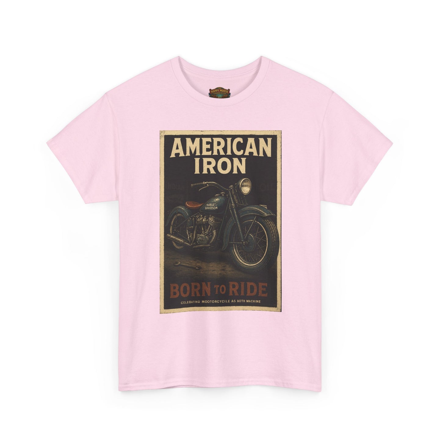 American Iron Motorcycle Poster Tee | Born to Ride