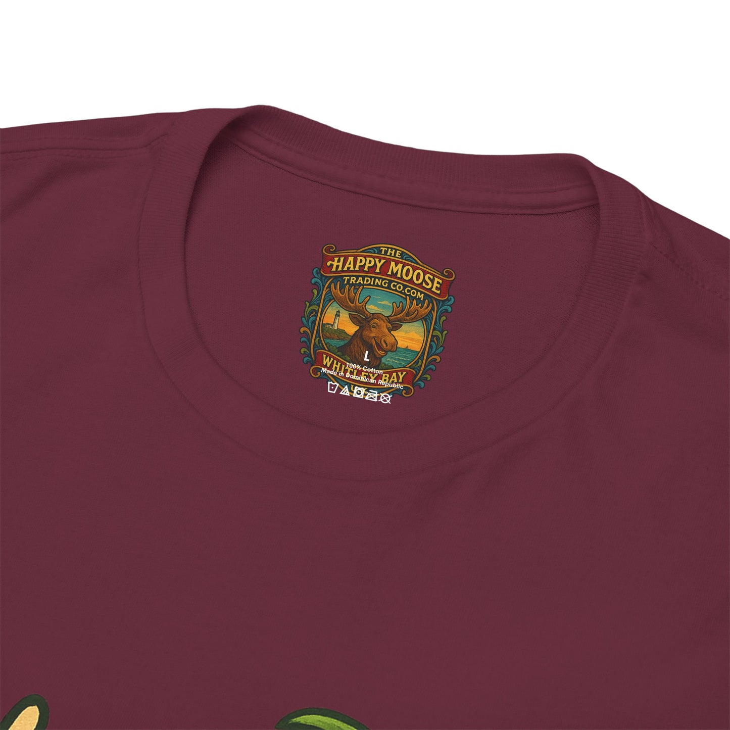 Moose Beach Vacation T-Shirt — Relaxing Tropical Moose Graphic Tee