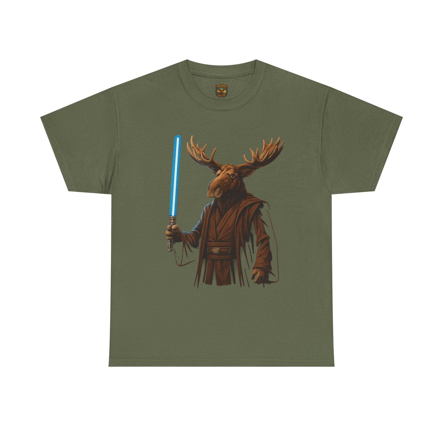 Moose Wars T‑Shirt — Funny Star Wars Inspired Moose with Lightsaber