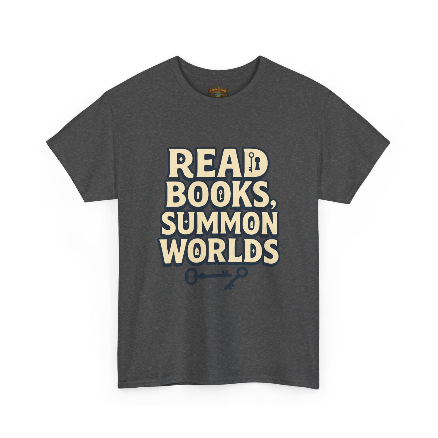 Read Books Summon Worlds T-Shirt — Literary Fantasy Book Lover Tee