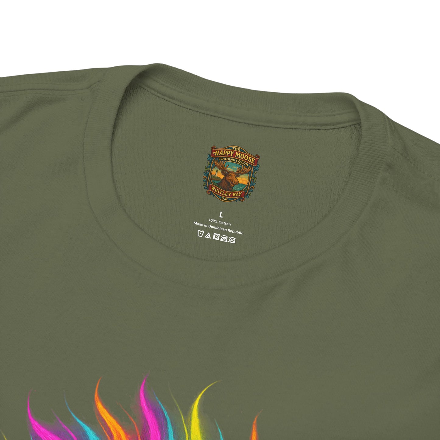 Colorful Highland Cow T-Shirt — Vibrant Rainbow Yak Graphic Tee