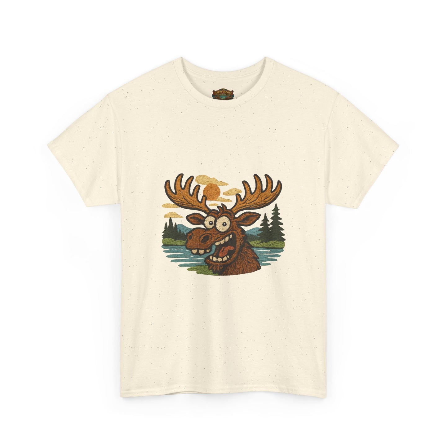 Moose Lake Graphic Tee — Funny Woodland Moose T-Shirt