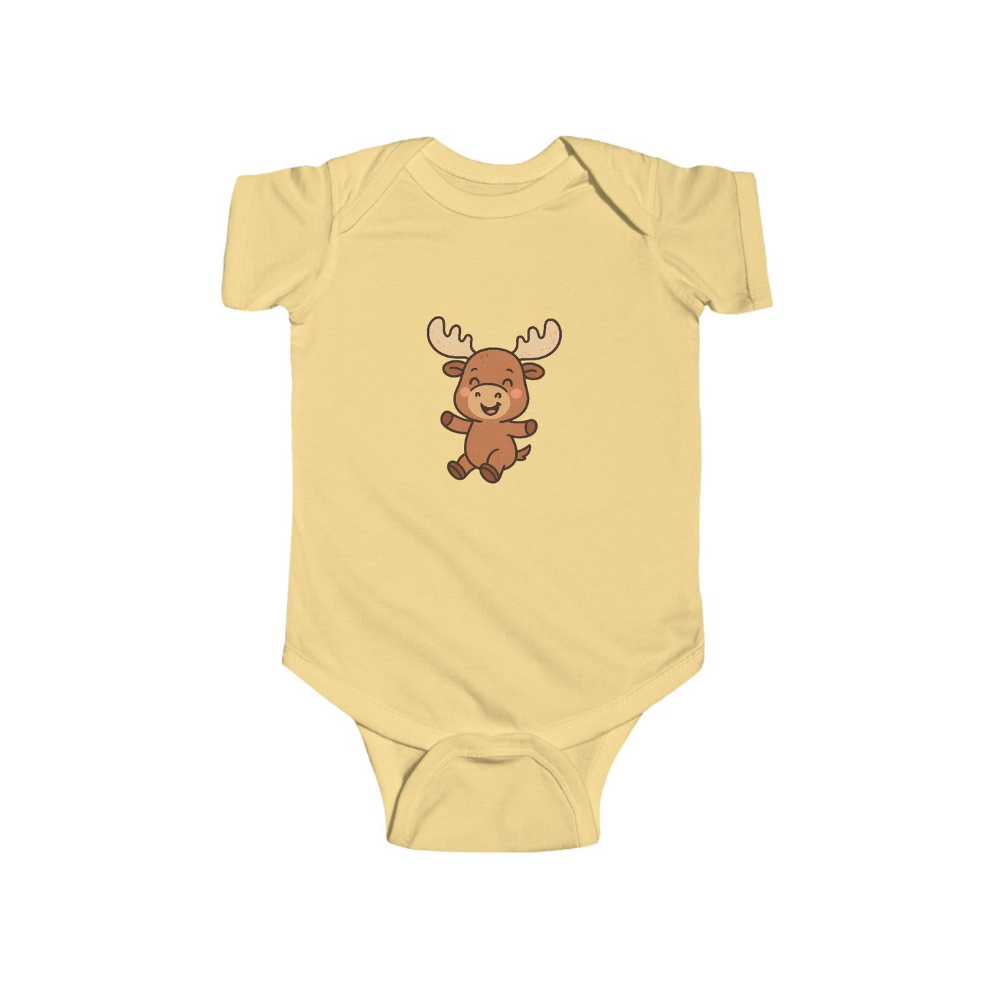 Cute Cartoon Baby Moose Infant Bodysuit — Baby Vest Bodysuit
