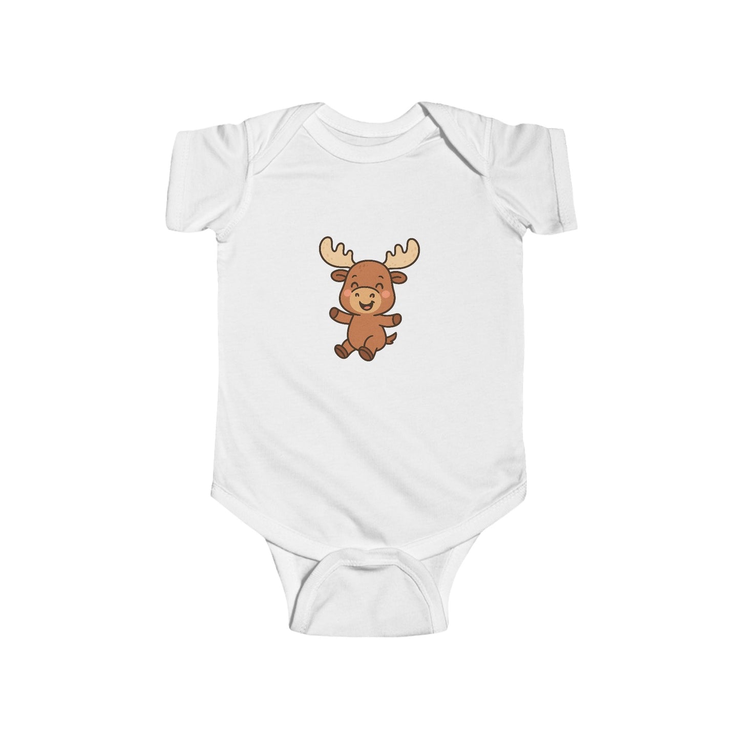 Cute Cartoon Moose Infant Bodysuit — Adorable Baby Onesie