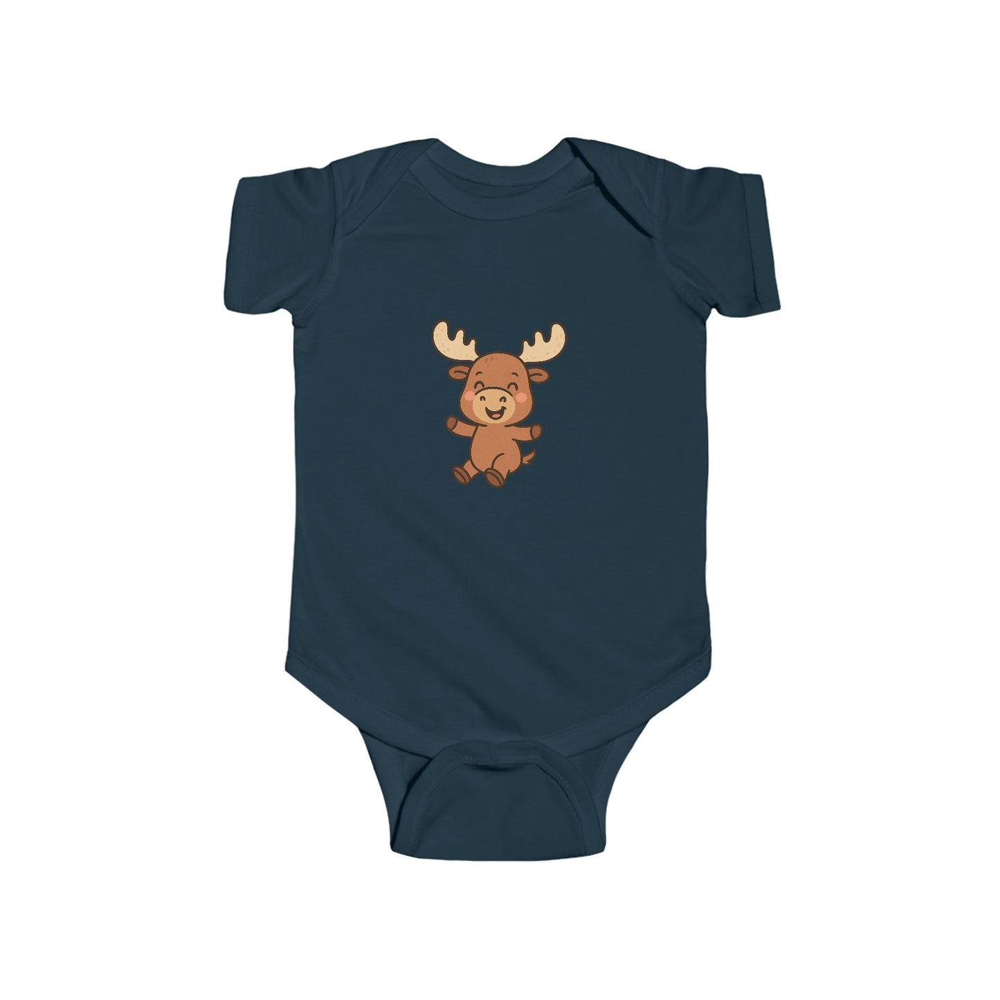 Cute Cartoon Baby Moose Infant Bodysuit — Baby Vest Bodysuit