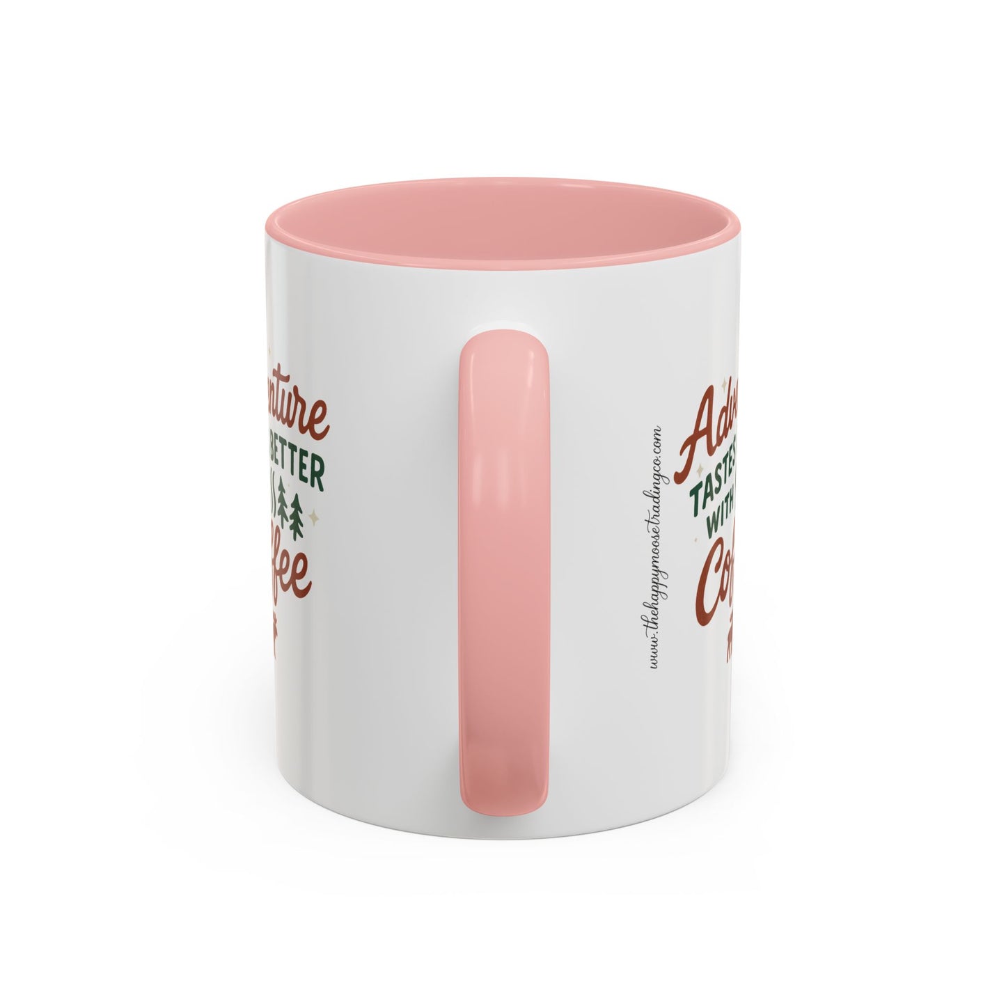 Adventure Tastes Better With Coffee Mug — "Adventure Tastes Better with Coffee" Rustic Outdoor Camper Gift (11/15oz)