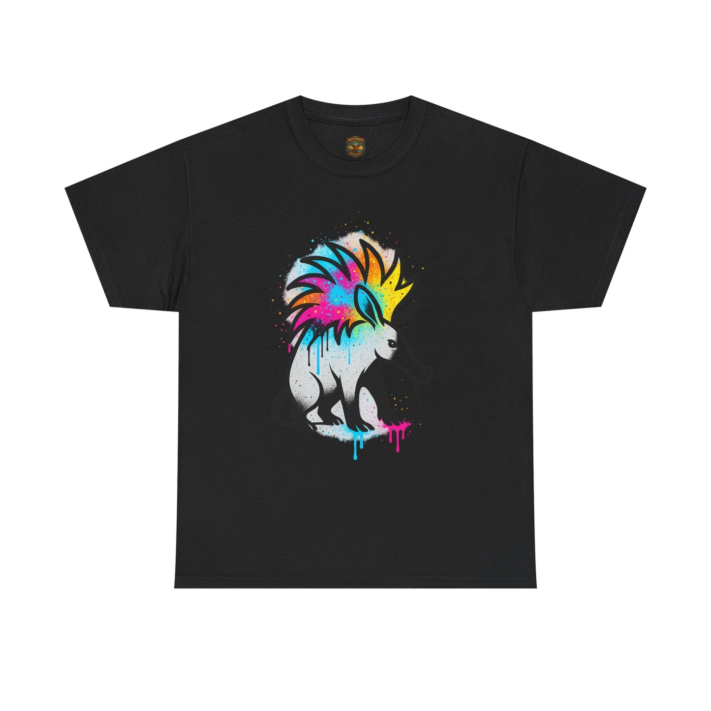 Porcupine Graffiti T-Shirt — Colorful Street Art Animal Tee