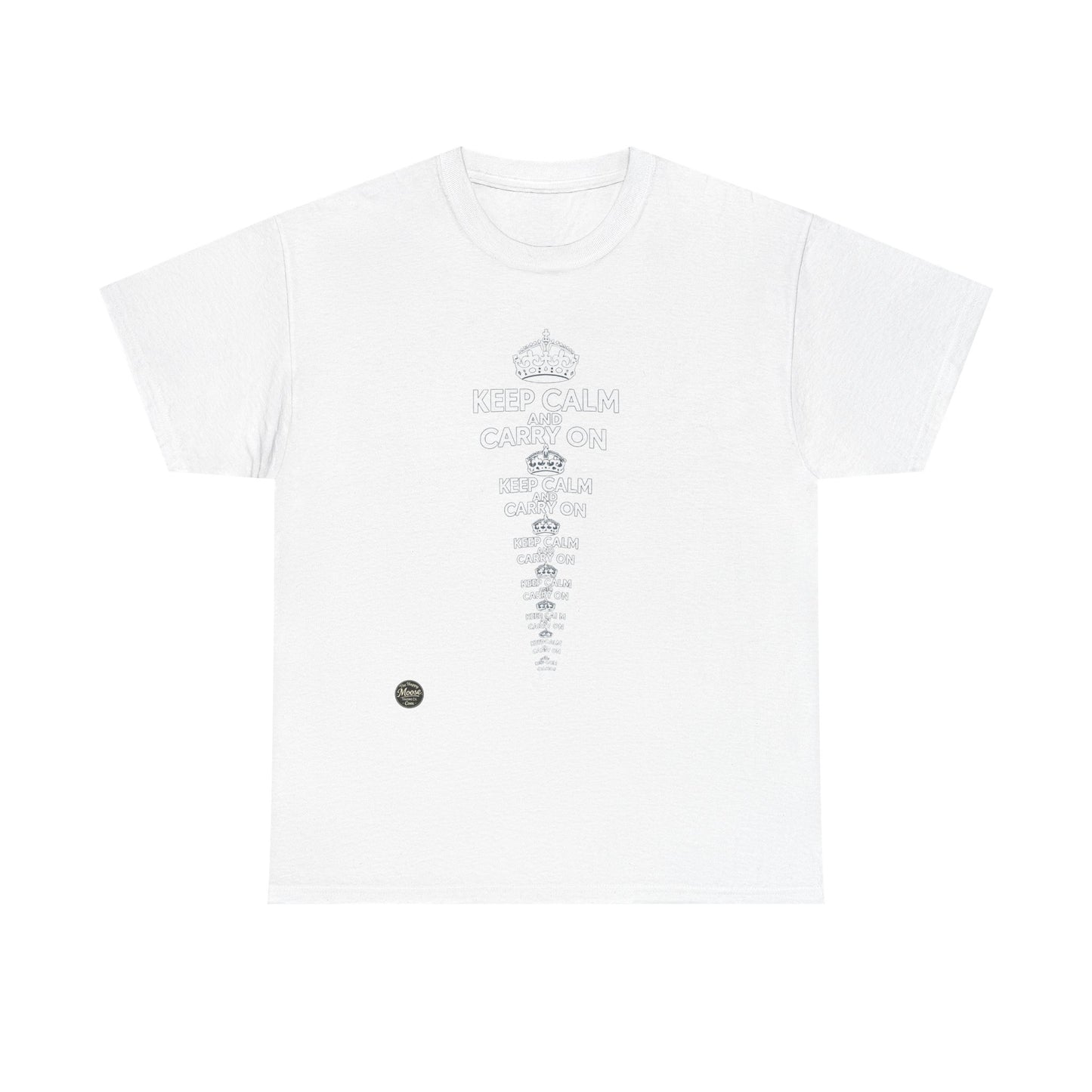 Keep Calm and Carry On T‑Shirt — Vintage British Motto Tee