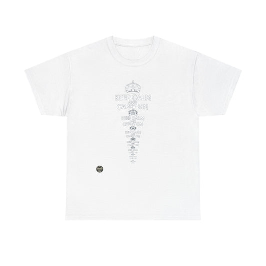 Keep Calm and Carry On T‑Shirt — Vintage British Motto Tee