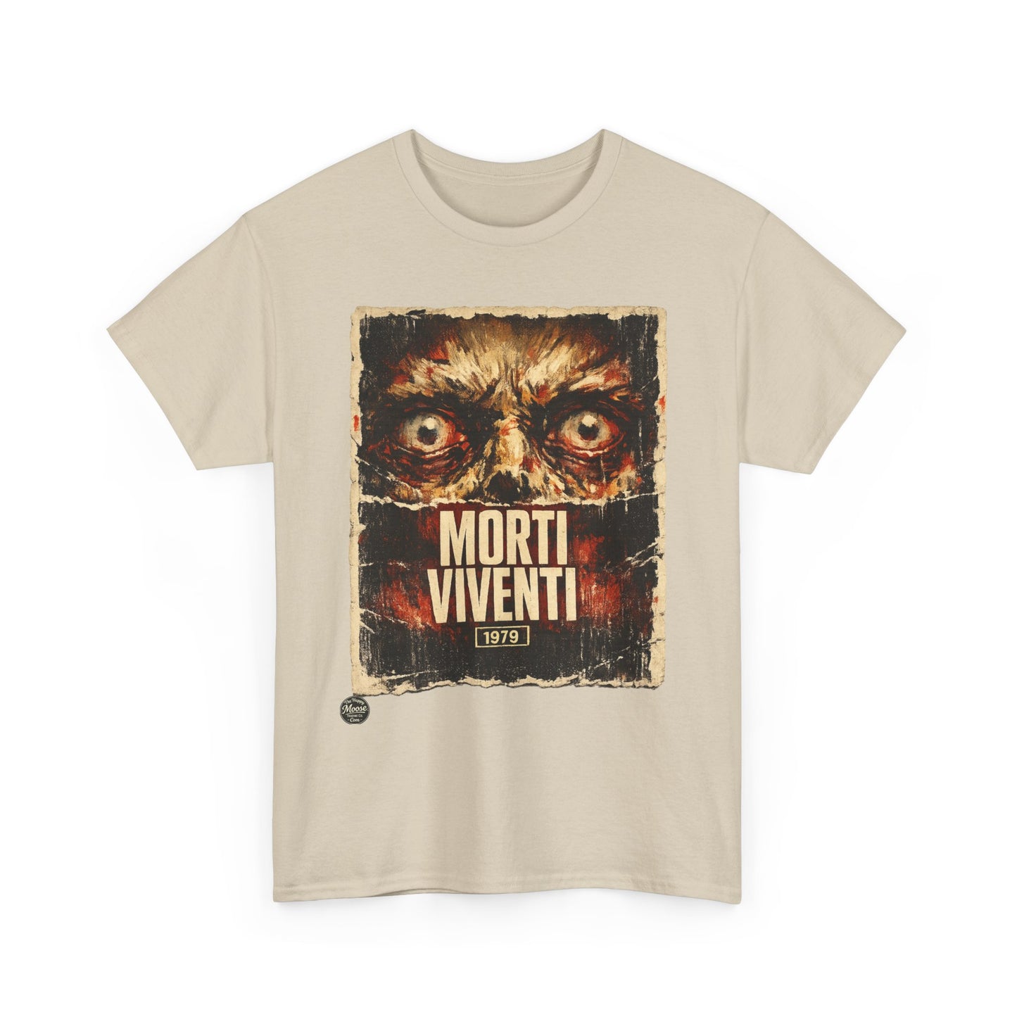 Zombie Horror Poster Tee — "Morti Viventi" Graphic T‑Shirt  EZ001