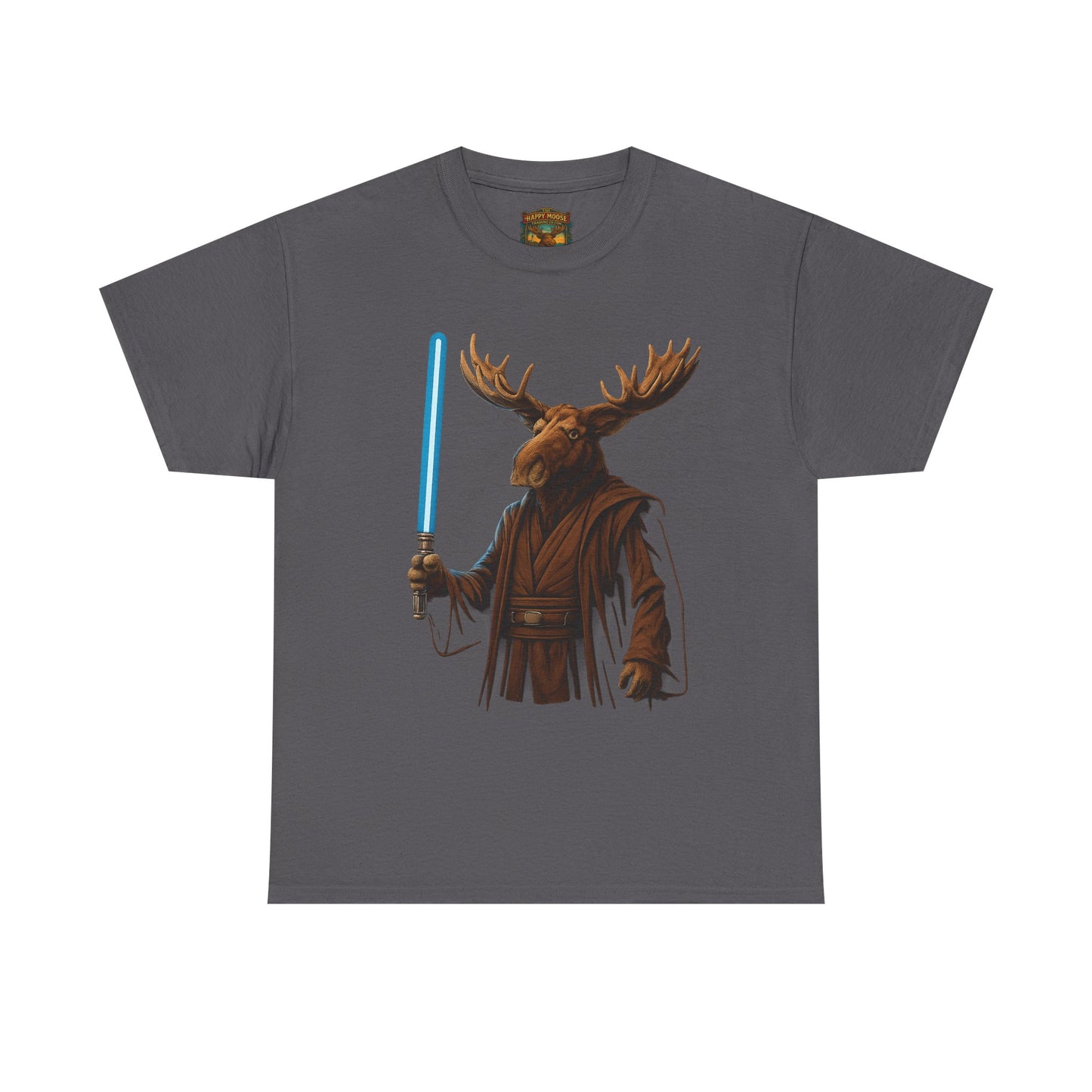 Moose Wars T‑Shirt — Funny Star Wars Inspired Moose with Lightsaber