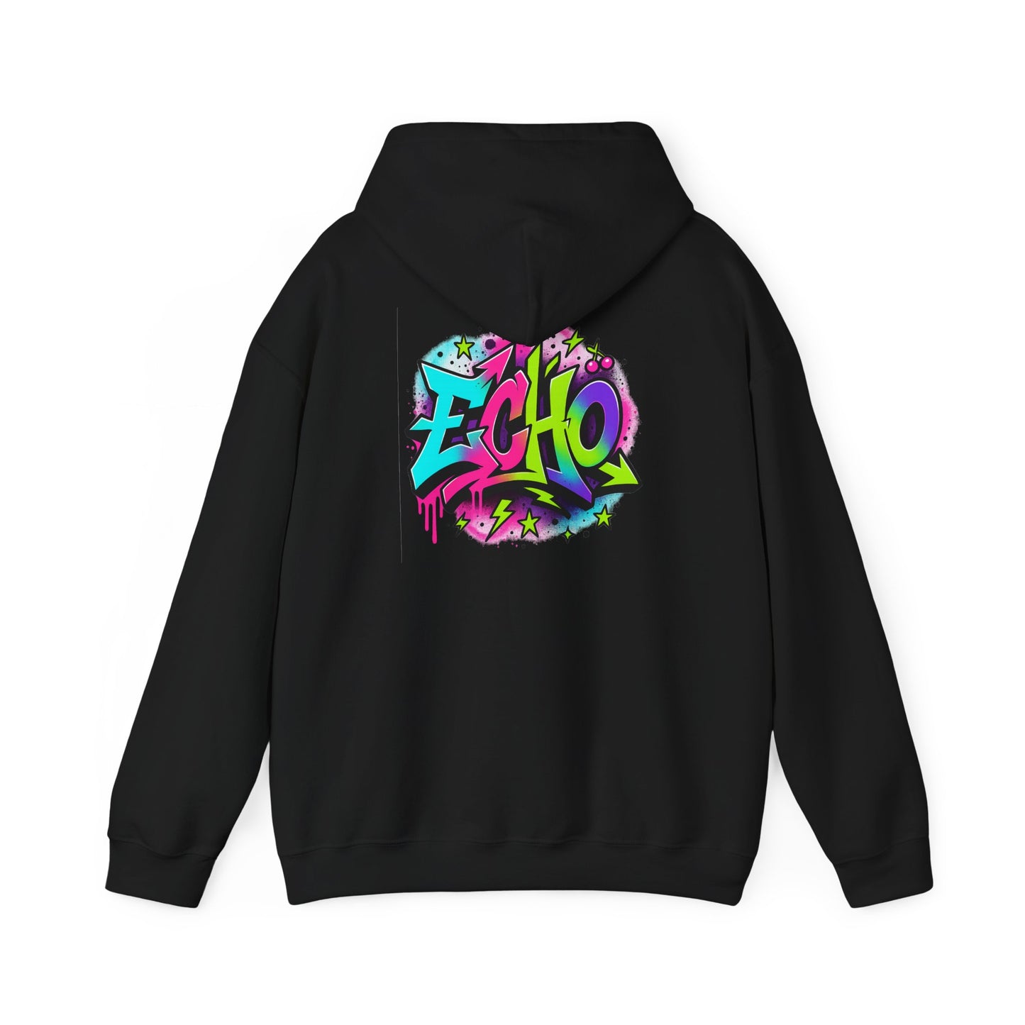 Graffiti "ECHO" Hoodie – Street Art Graphic Pullover