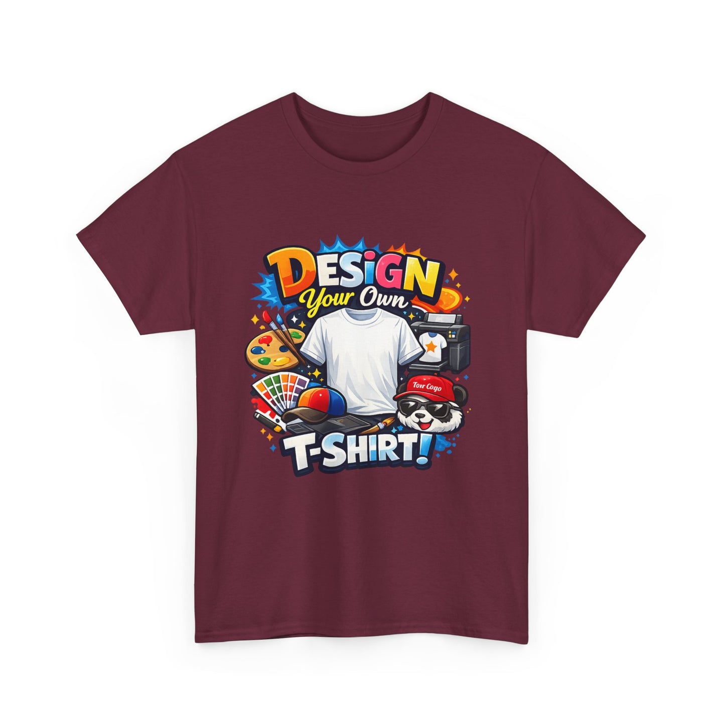 Custom 'Design Your Own' T-Shirt — Personalized Graphic Tee (Front And Rear Print)