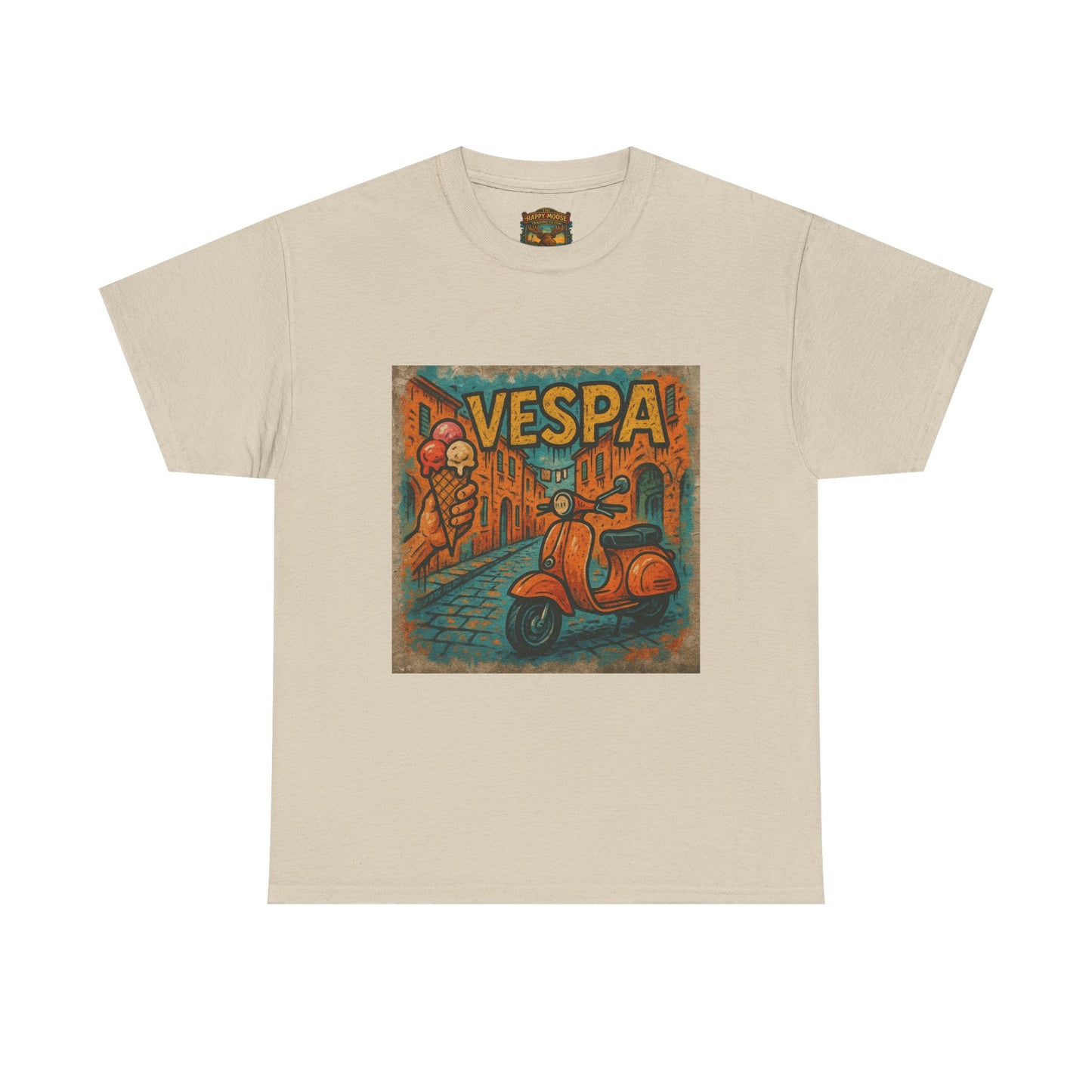 Vintage Scooter Gelato Tee| Vespa Ice Cream Italy T-Shirt