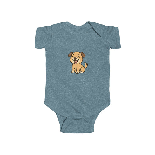 Cute Puppy Infant Bodysuit – Adorable Cartoon Dog Baby Onesie