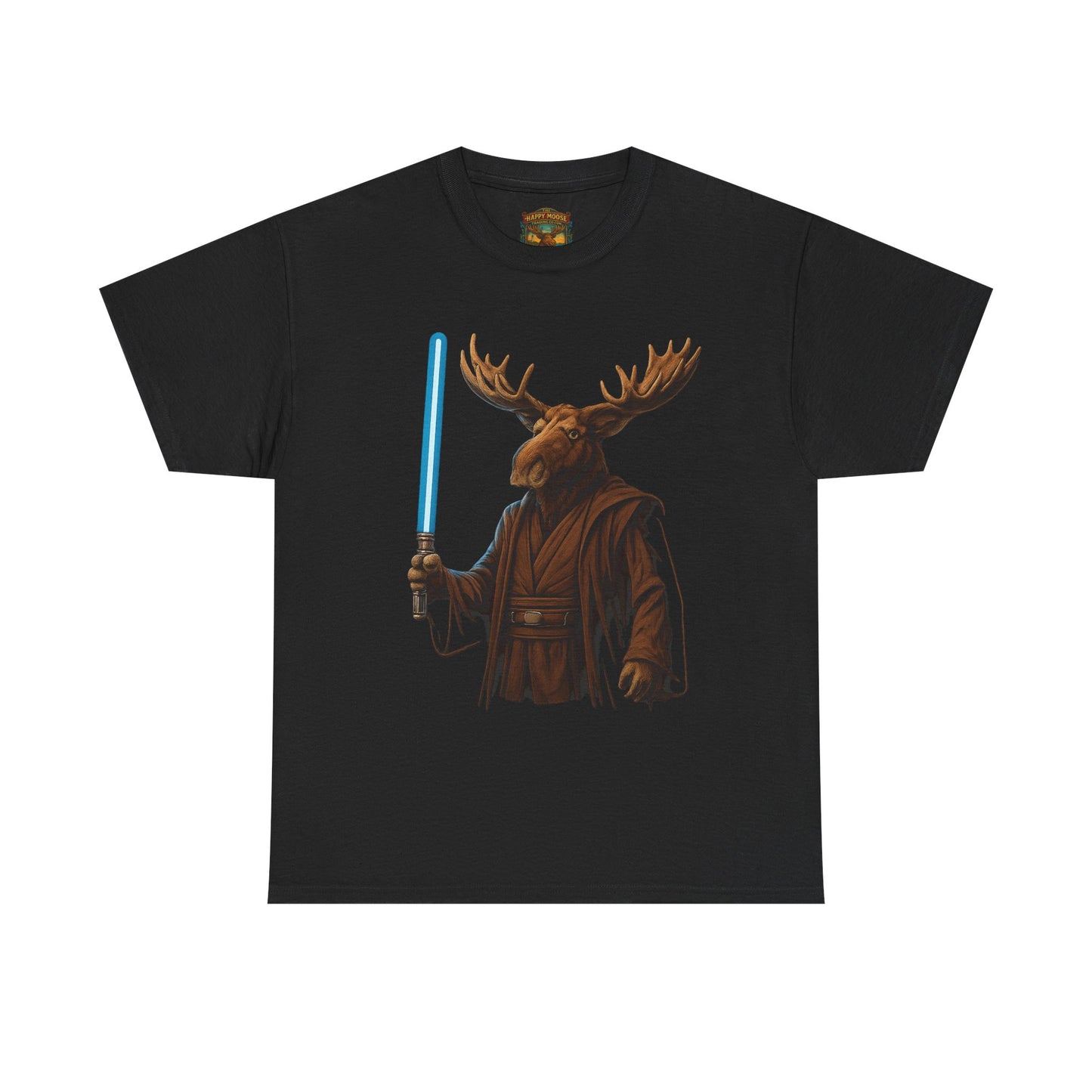 Moose Wars T‑Shirt — Funny Star Wars Inspired Moose with Lightsaber