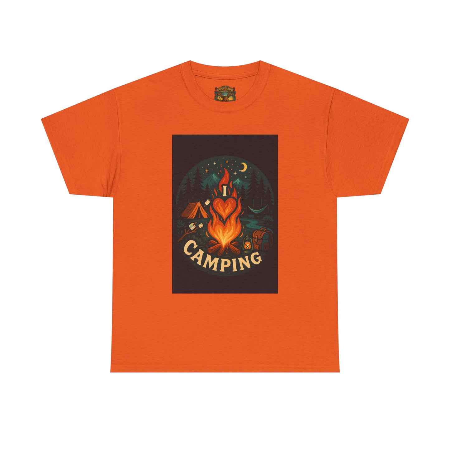 Camping Heart Campfire T-Shirt | Outdoor Adventure Graphic Tee