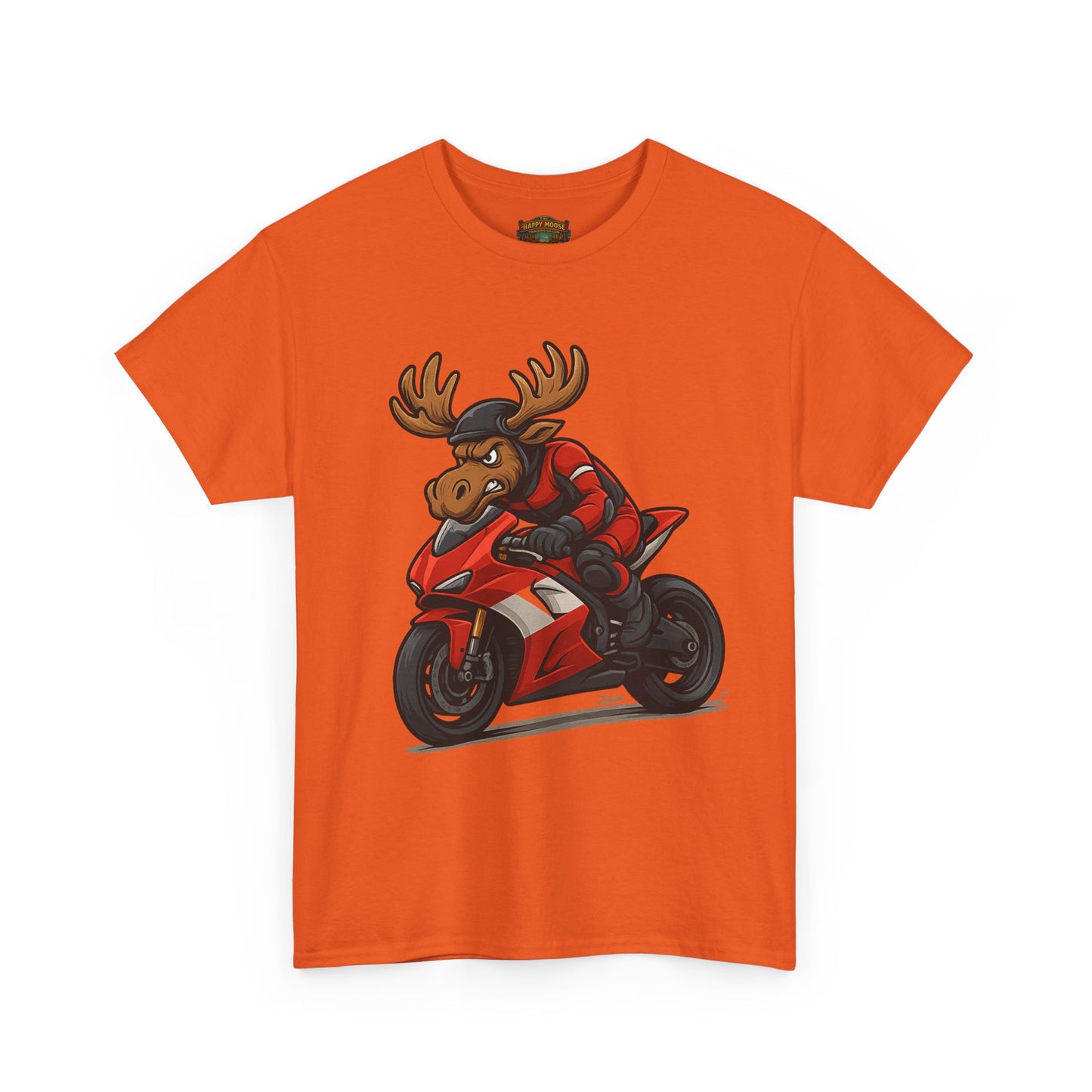 Motorcycle Moose T-Shirt — Funny Biker Graphic Tee