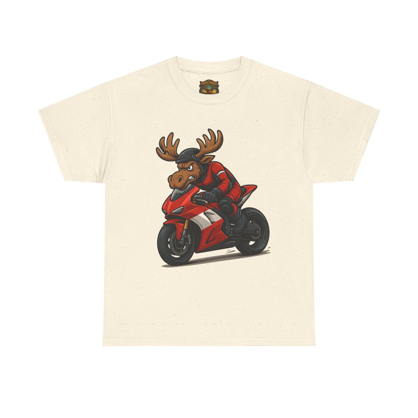 Motorcycle Moose T-Shirt — Funny Biker Graphic Tee