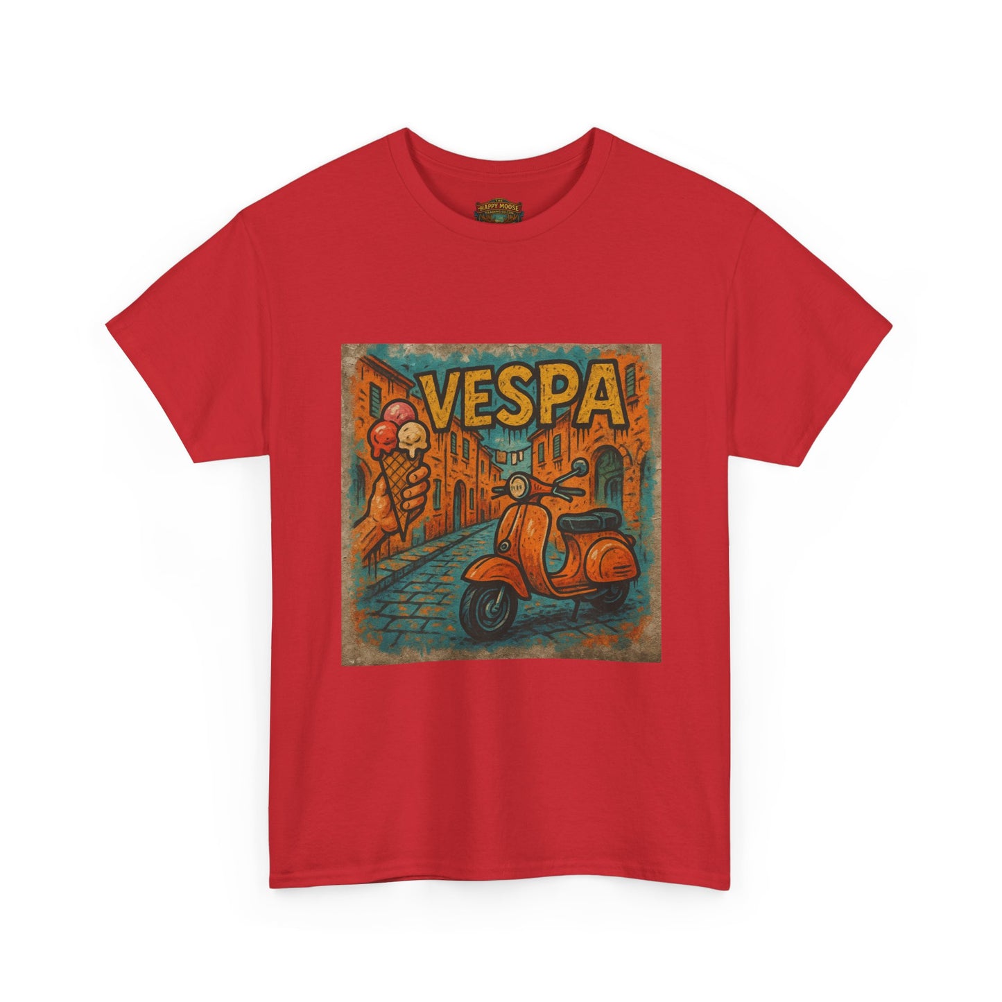 Vintage Scooter Gelato Tee| Vespa Ice Cream Italy T-Shirt