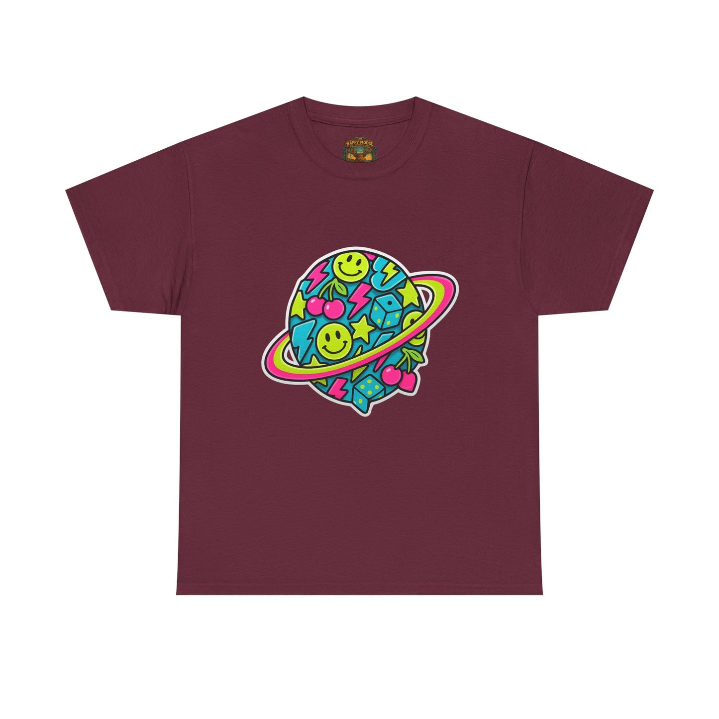 Smiley Planet T-Shirt | Space Cute Graphic Tee