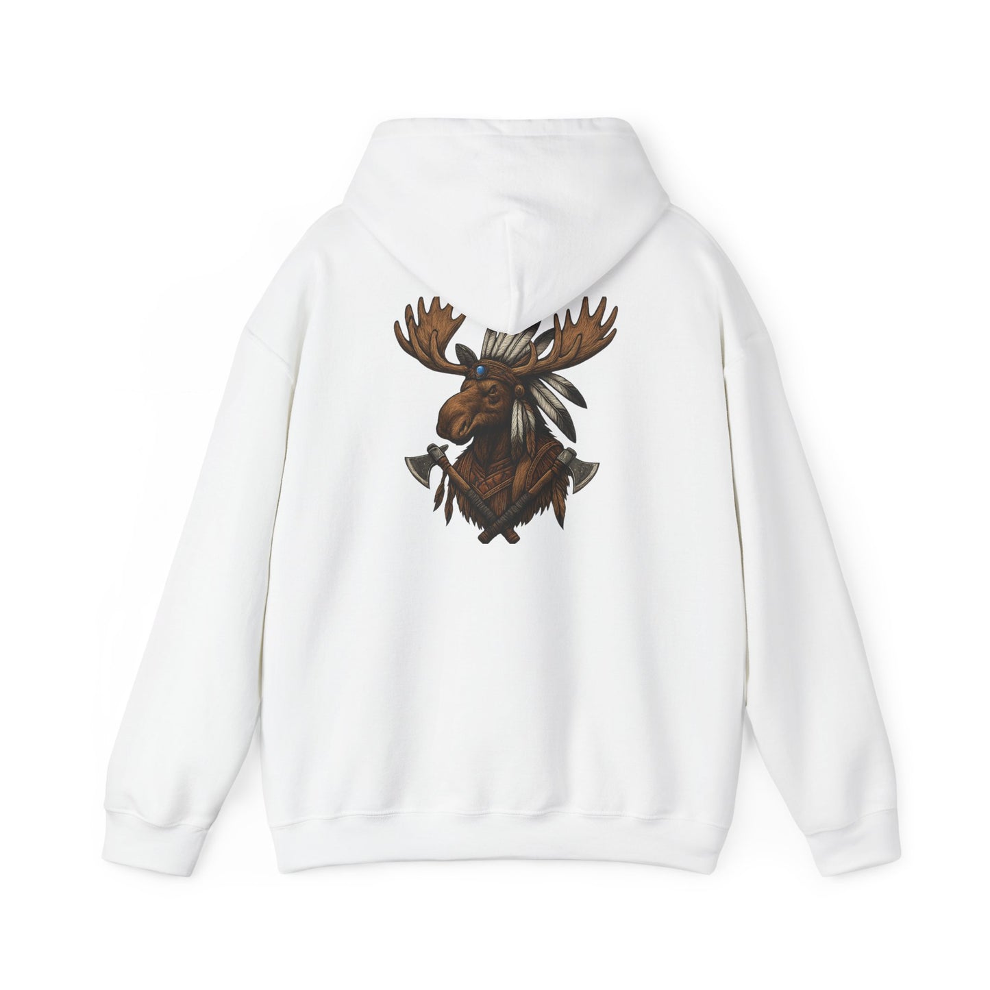 Indian Warrior Moose Hoodie