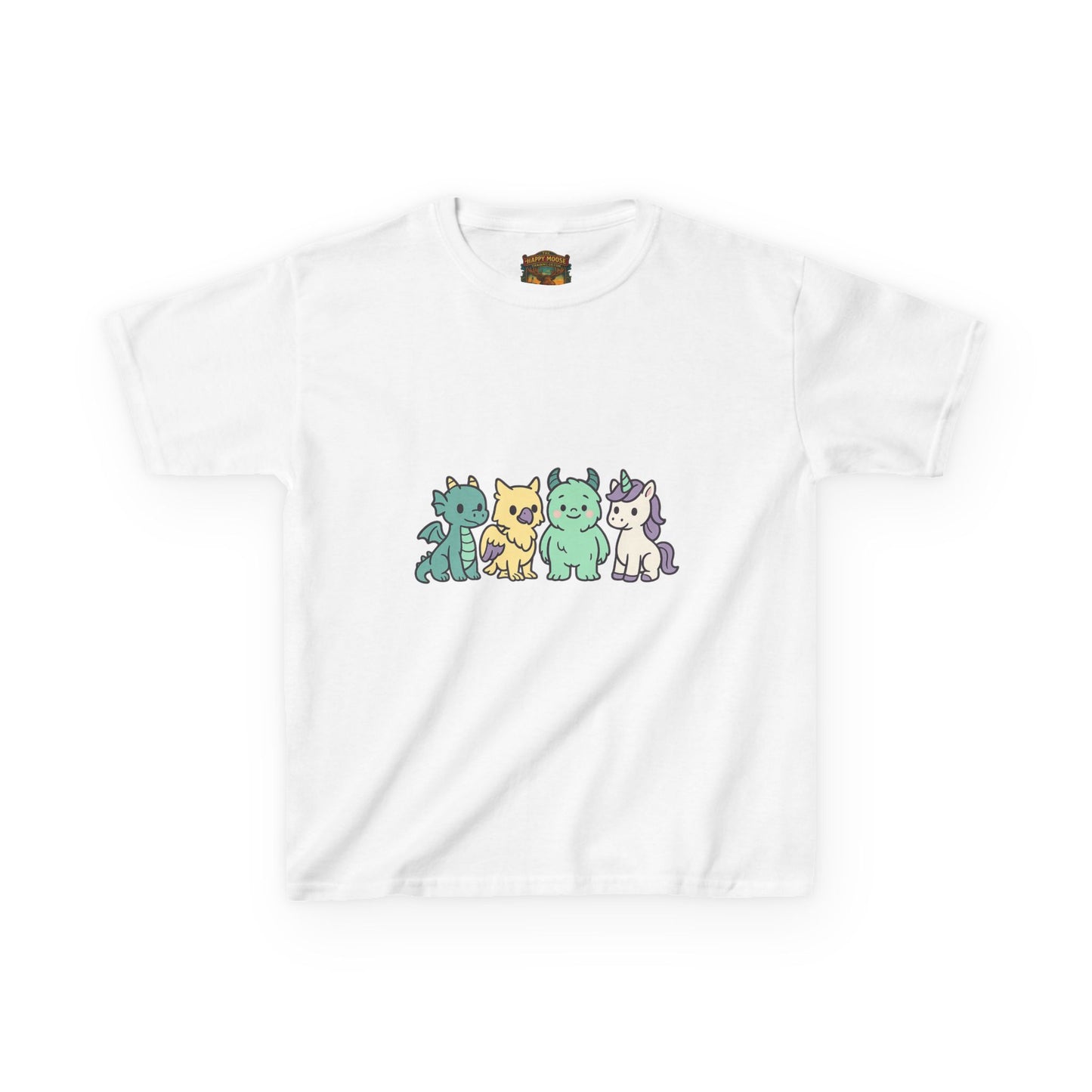 Kids Cat Crew T‑Shirt — Cute Pastel Kittens Graphic Tee for Children