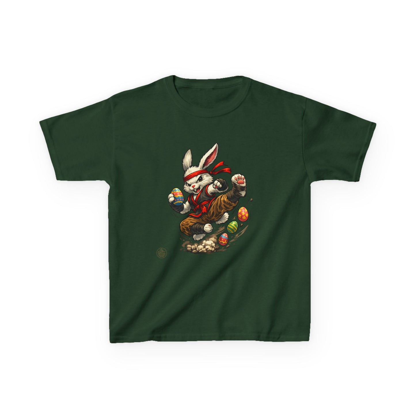 Kids Tee — Playful Easter Bunny with Colorful Eggs