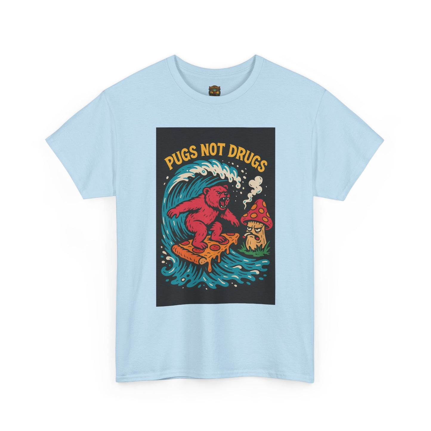 Pugs Not Drugs T-Shirt | Funny Pug Anti-Drug Design