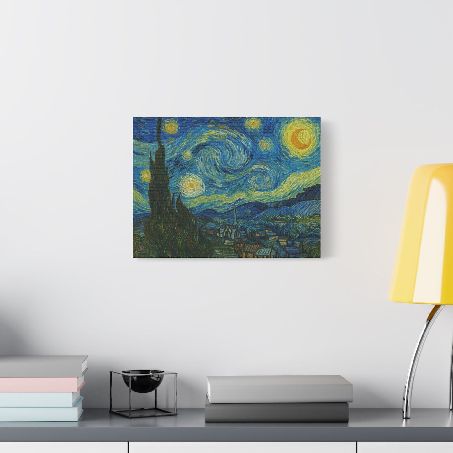 Starry Night Matte Canvas Print — Stretched 1.25" Wall Art