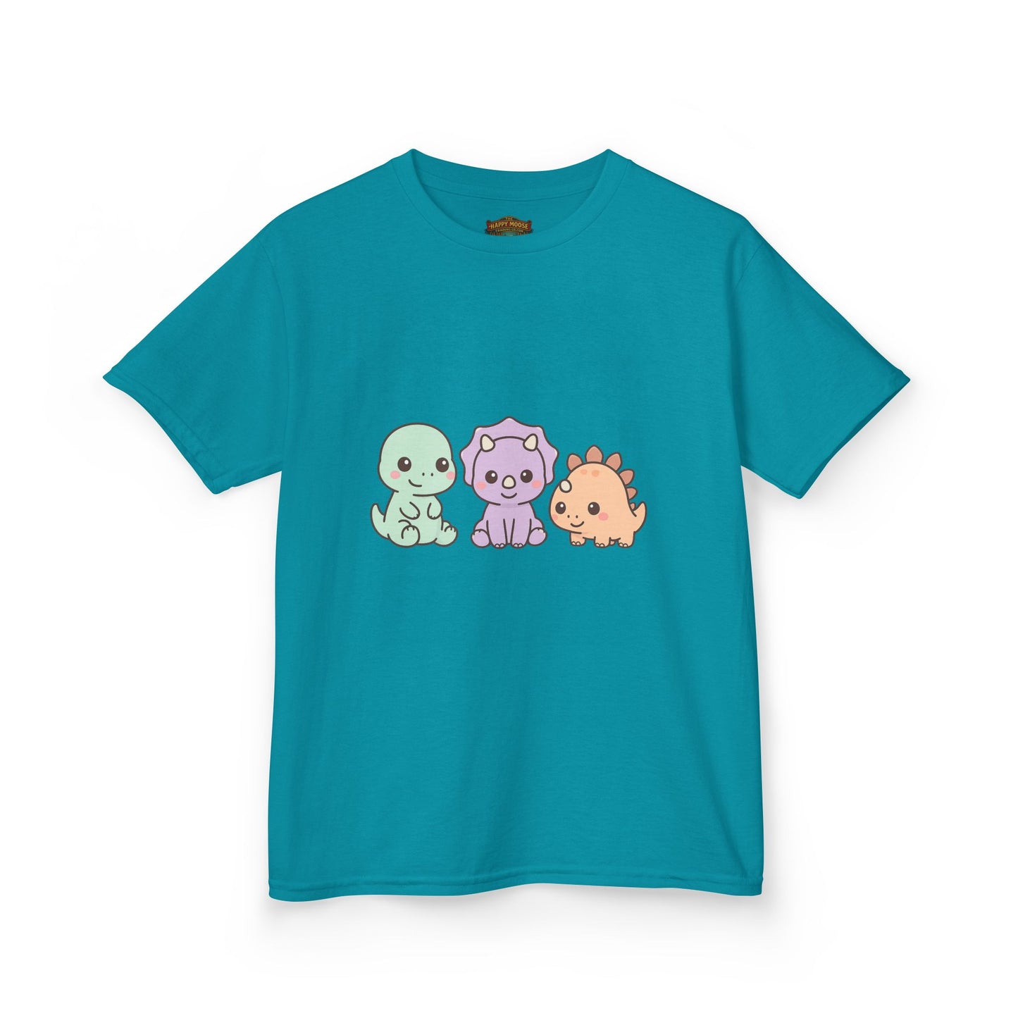 Kids Dino Trio T‑Shirt — Cute Pastel Dinosaur Graphic Tee for Toddlers & Children