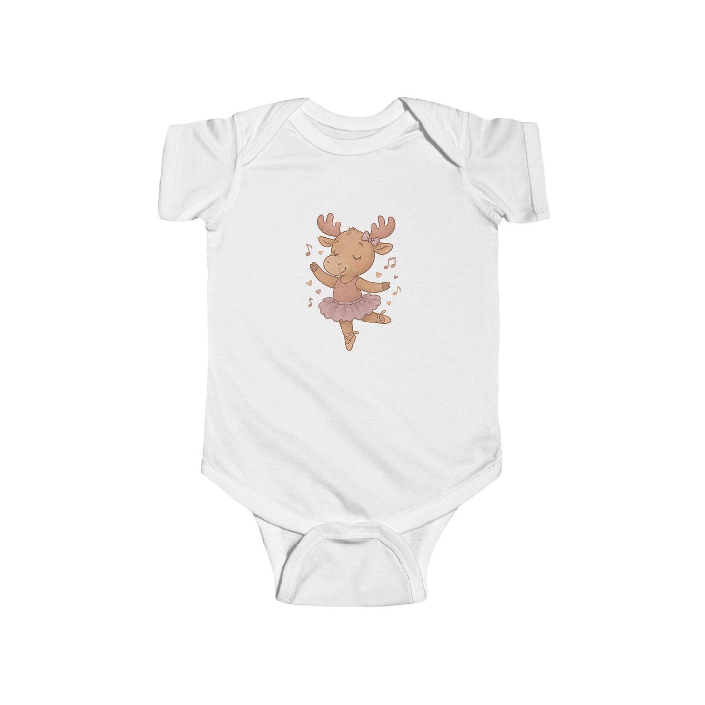 Baby Vest Infant Bodysuit — Cute Ballerina Moose