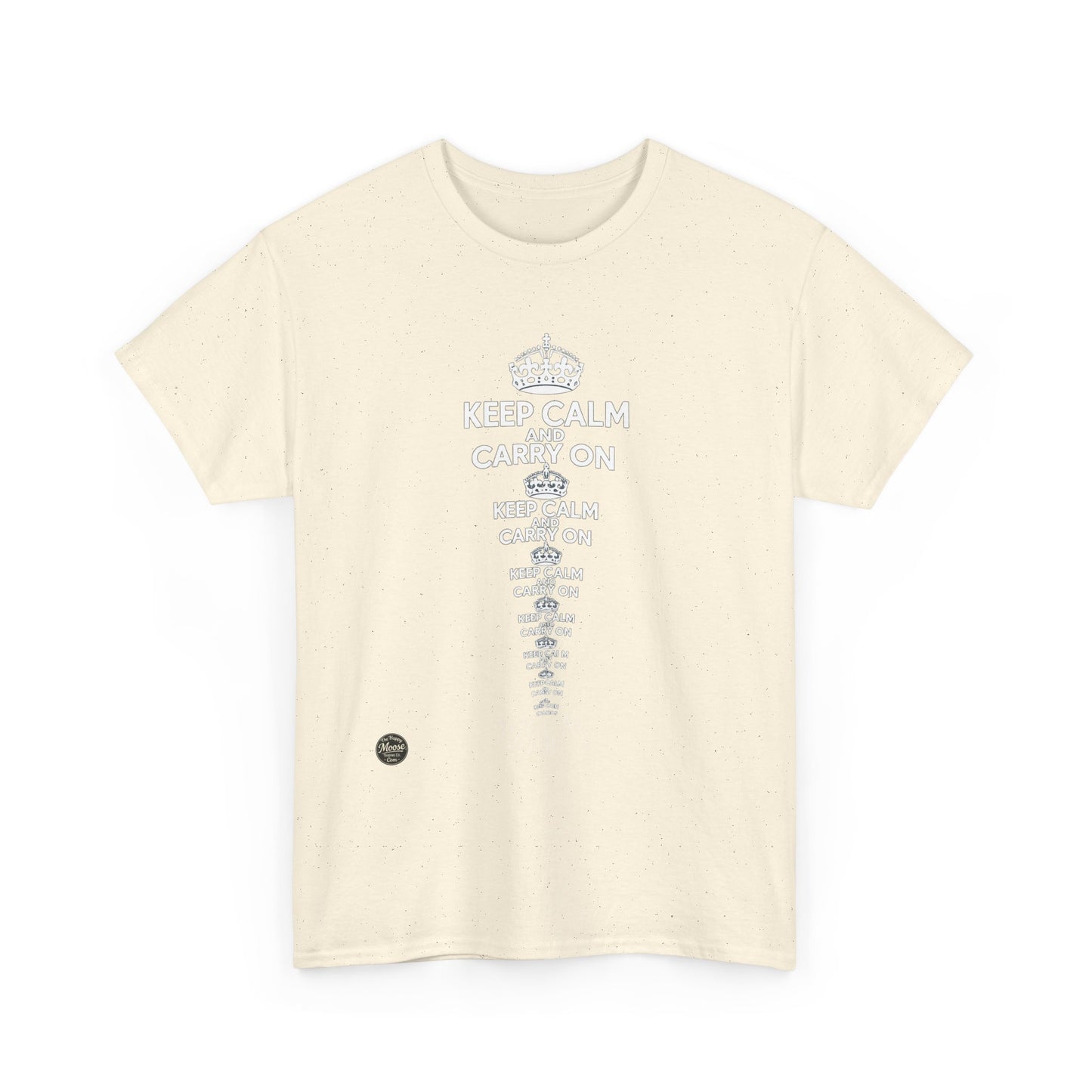 Keep Calm and Carry On T‑Shirt — Vintage British Motto Tee