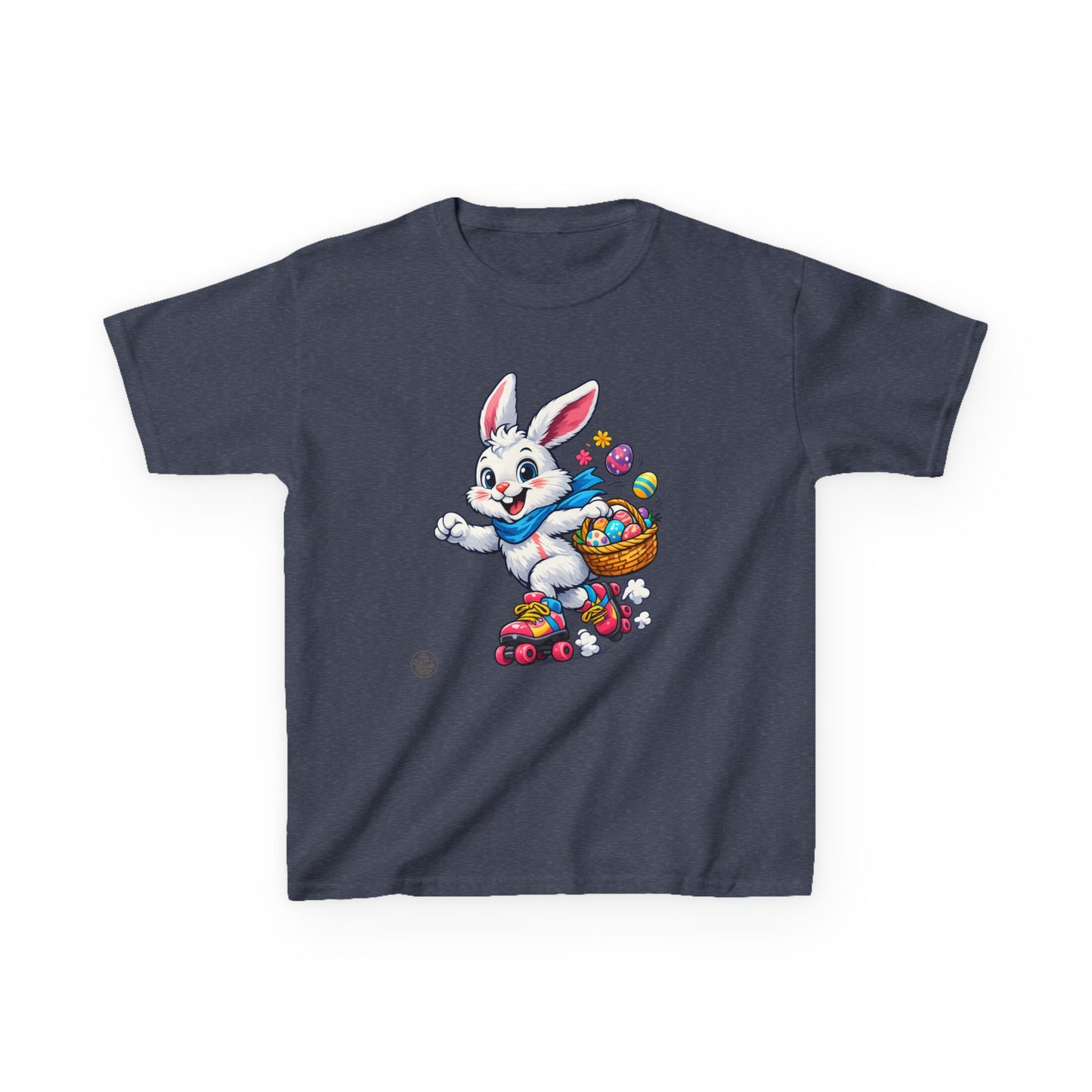 Kids Easter Bunny T-Shirt — Bunny with Easter Eggs Basket