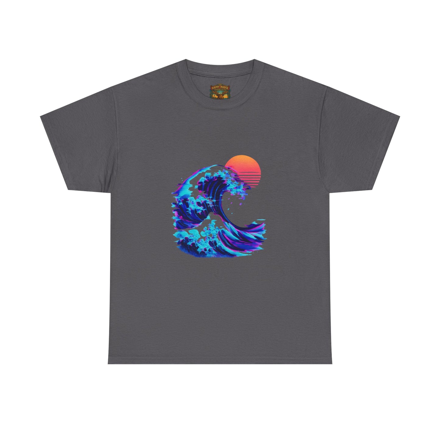 Wave Sunset T-Shirt — Retro Ocean Wave Graphic Tee