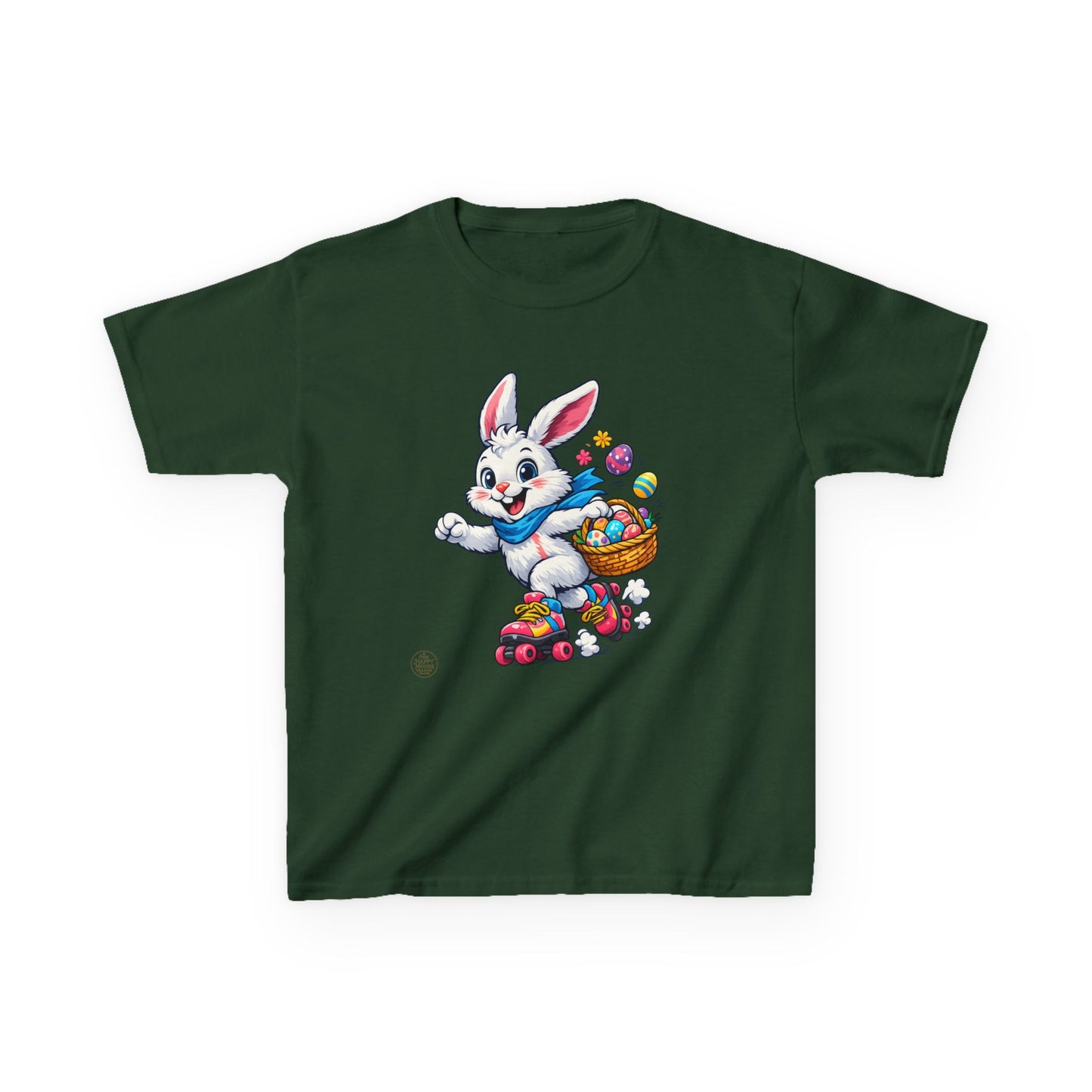 Kids Easter Bunny T-Shirt — Bunny with Easter Eggs Basket