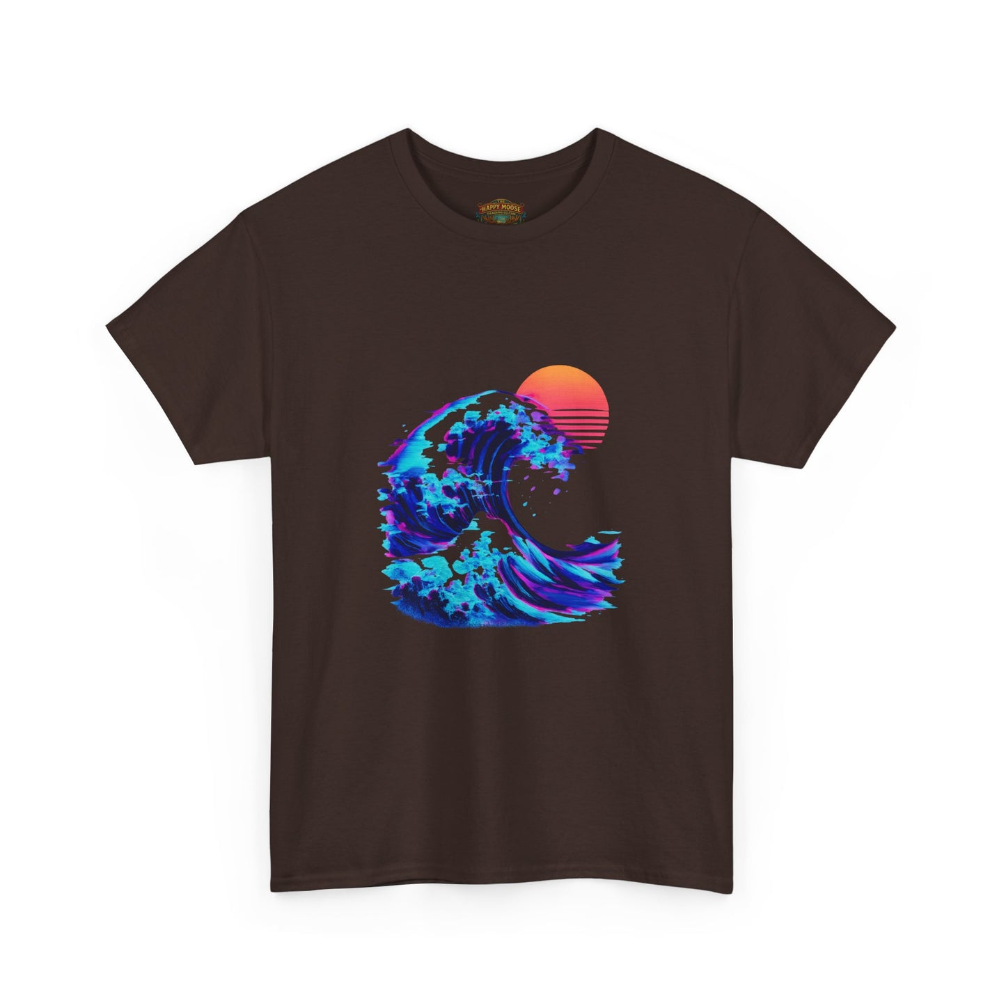 Wave Sunset T-Shirt — Retro Ocean Wave Graphic Tee