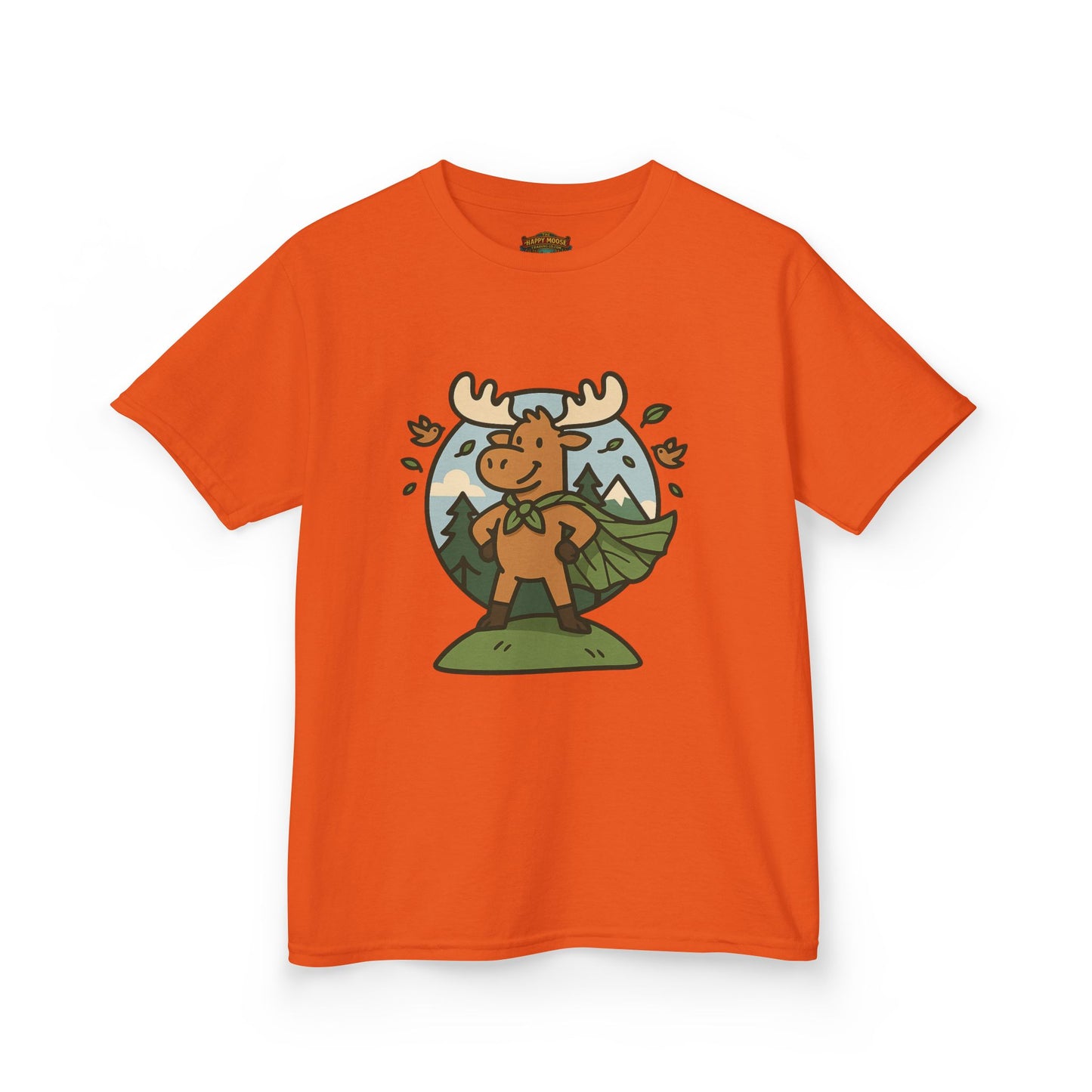 Kids Moose Graphic Tee — Cute Woodland Animal Shirt for Children
