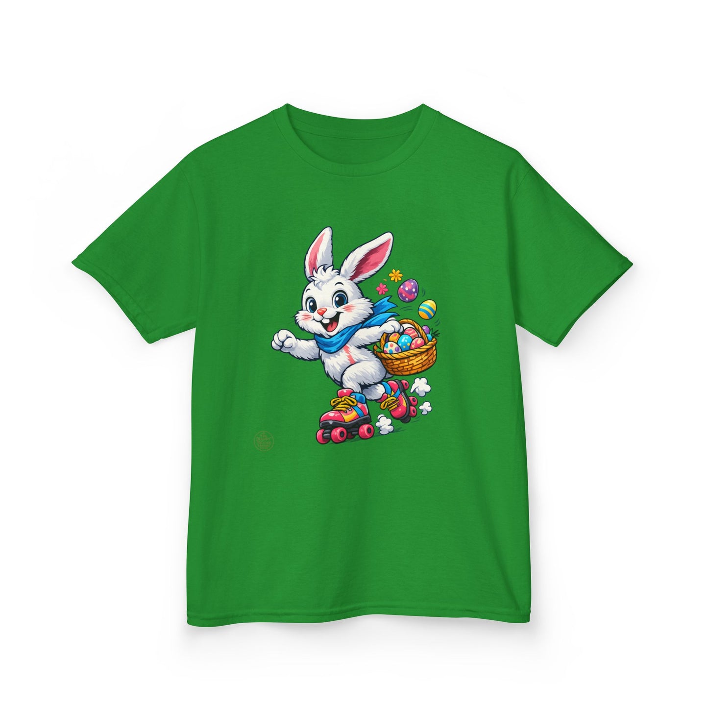 Kids Easter Bunny T-Shirt — Bunny with Easter Eggs Basket