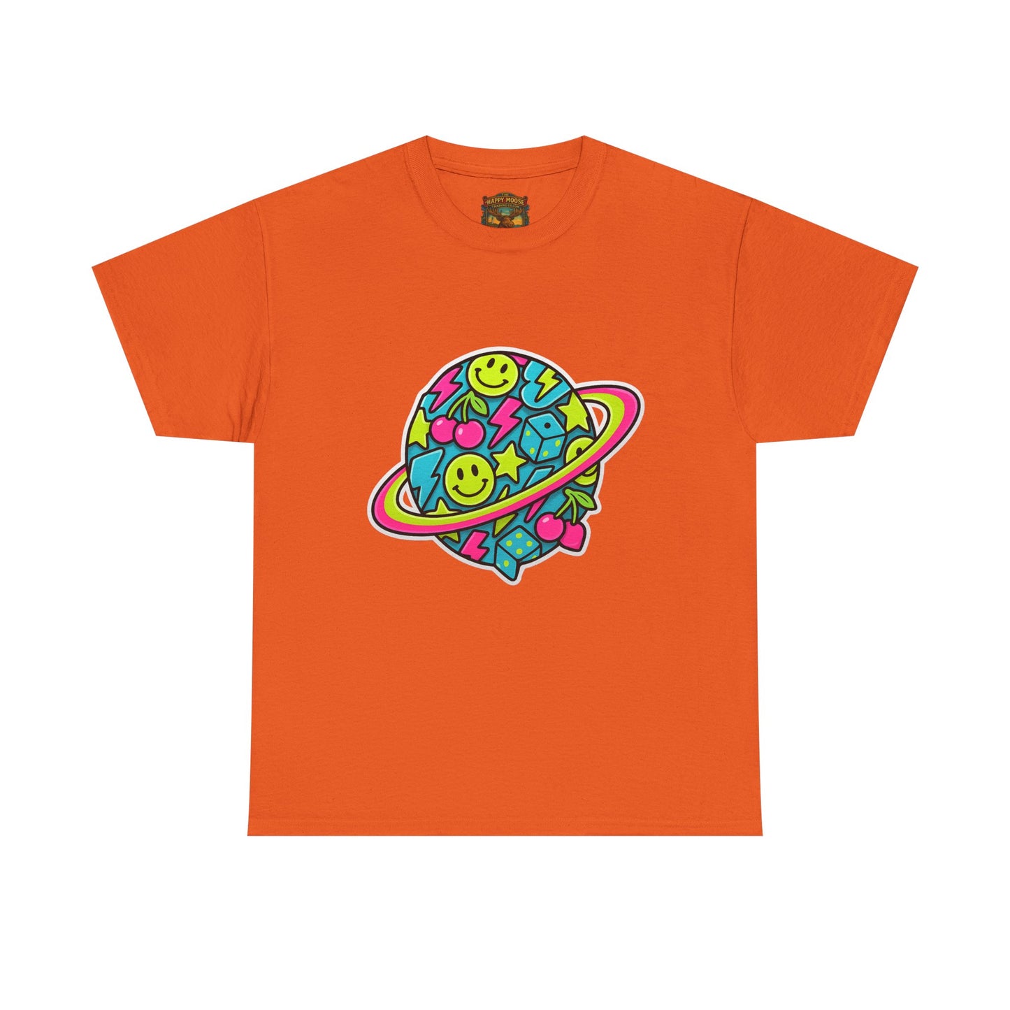 Smiley Planet T-Shirt | Space Cute Graphic Tee