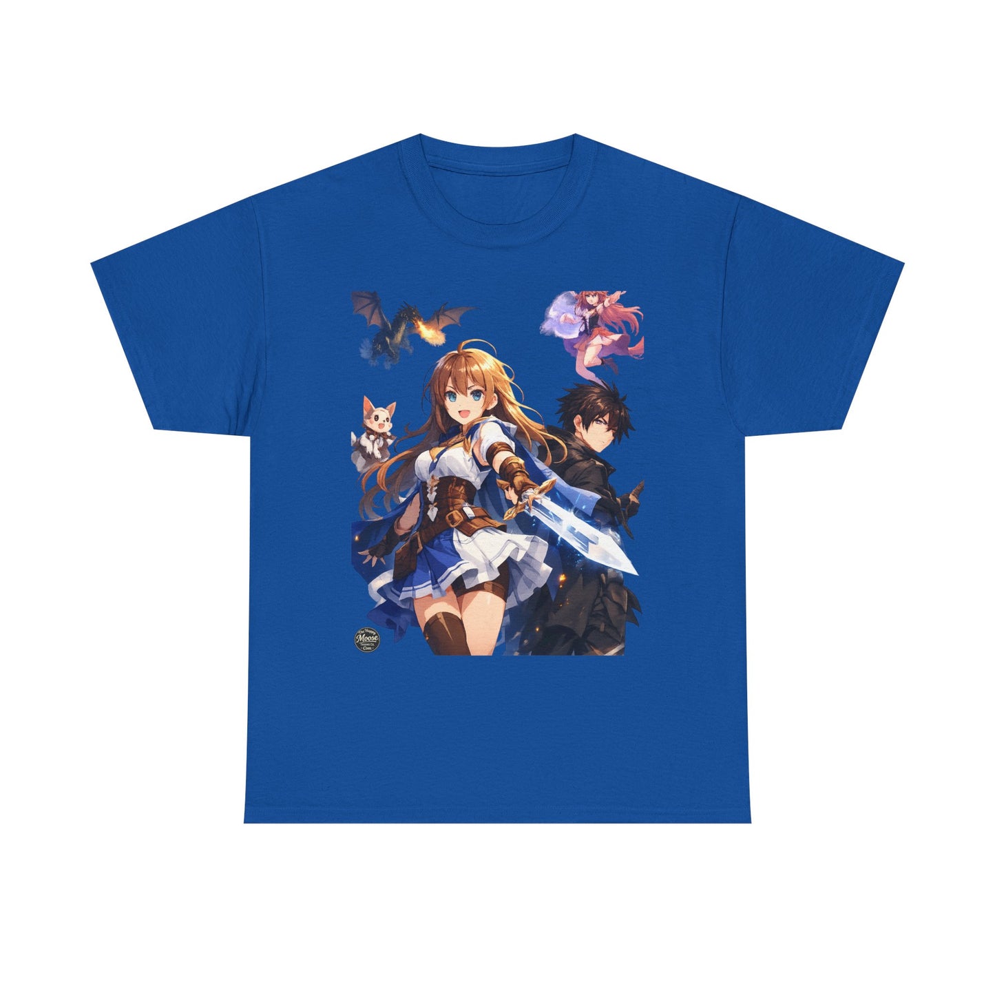 Fantasy Adventure Girl & Companion Anime T-Shirt #E002