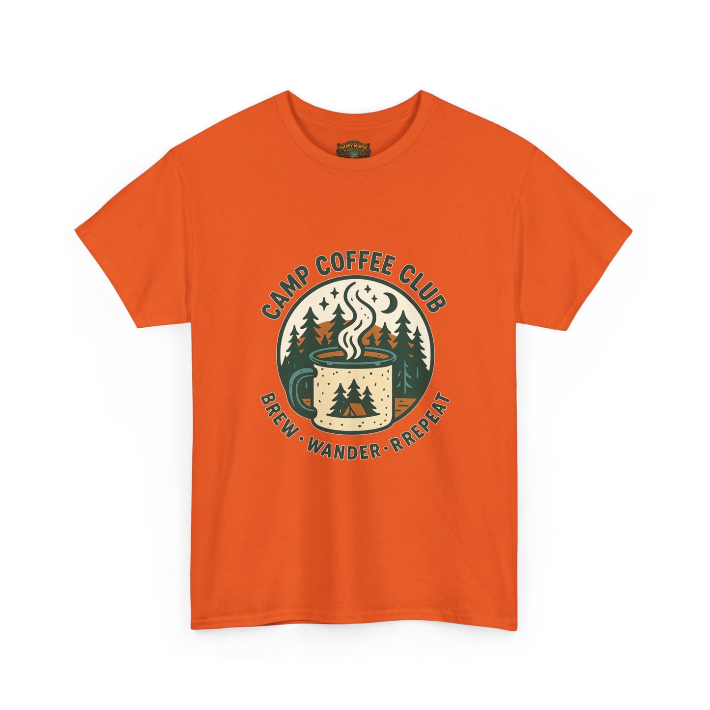 Camp Coffee T-Shirt — 'CAMP COFFEE' Retro Outdoor Tee