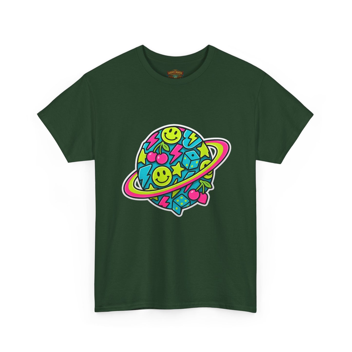 Smiley Planet T-Shirt | Space Cute Graphic Tee