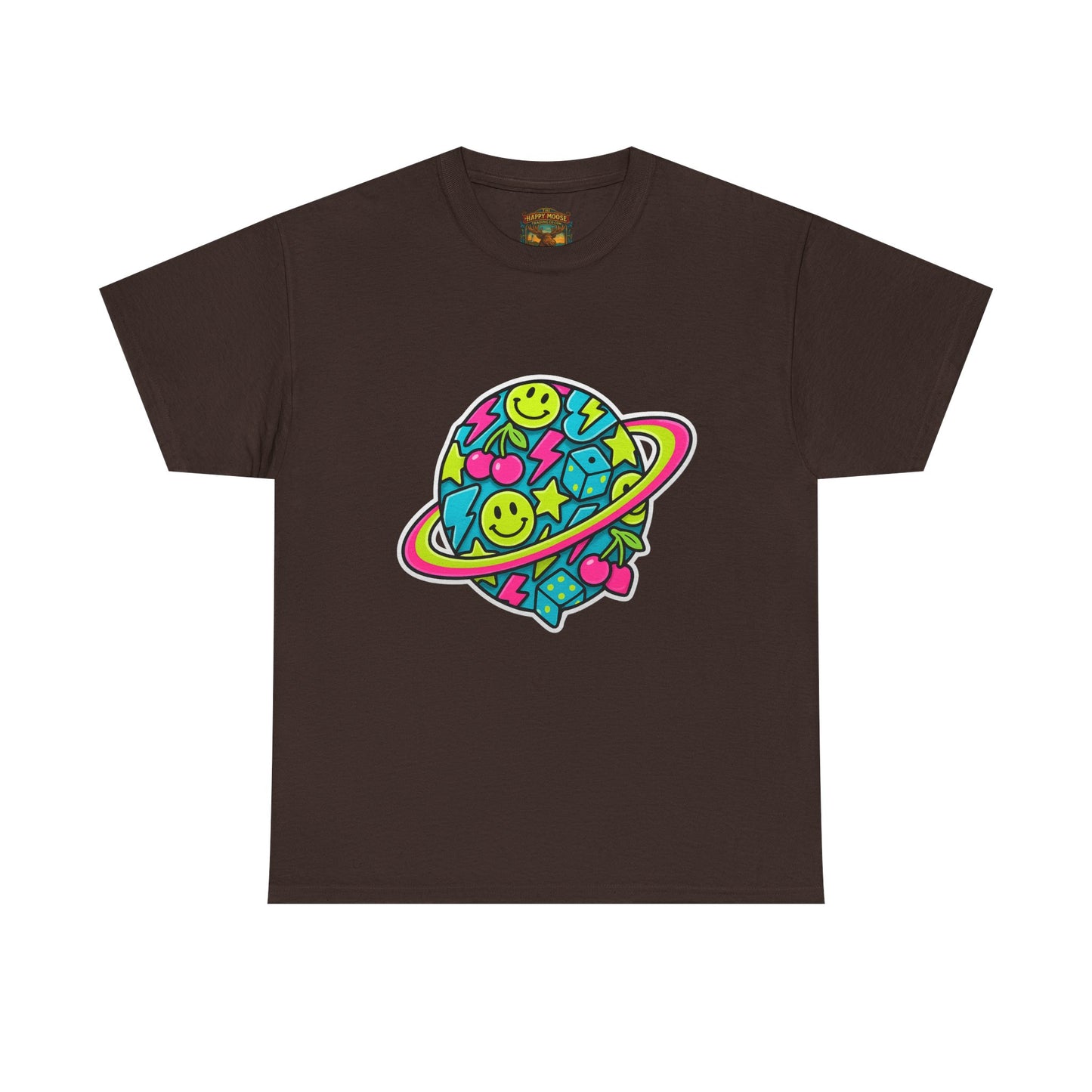Smiley Planet T-Shirt | Space Cute Graphic Tee
