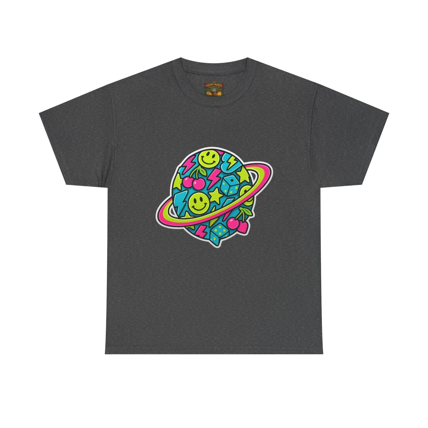 Smiley Planet T-Shirt | Space Cute Graphic Tee