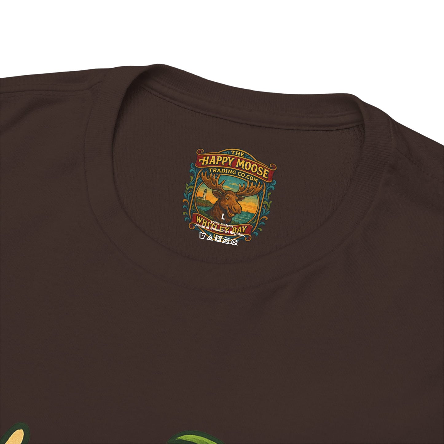 Moose Beach Vacation T-Shirt — Relaxing Tropical Moose Graphic Tee