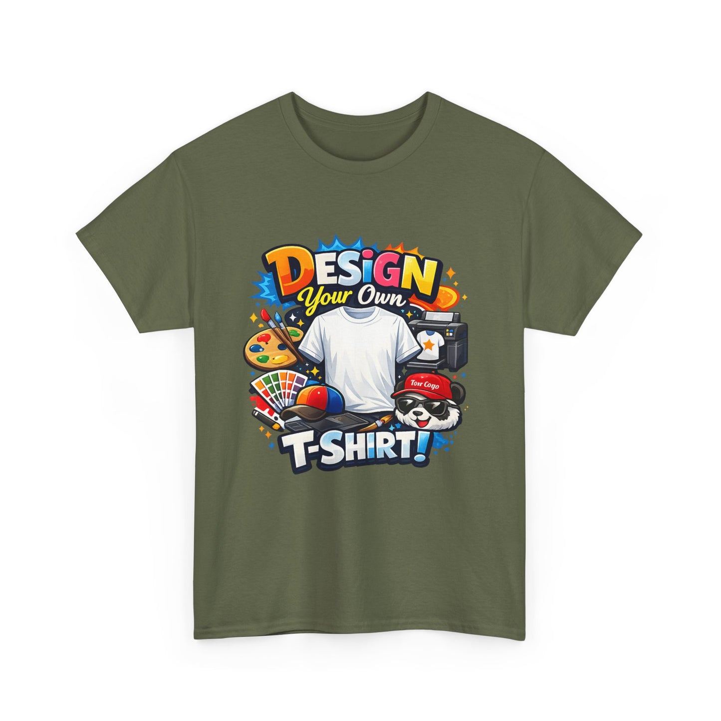 Custom 'Design Your Own' T-Shirt — Personalized Graphic Tee (Front And Rear Print)