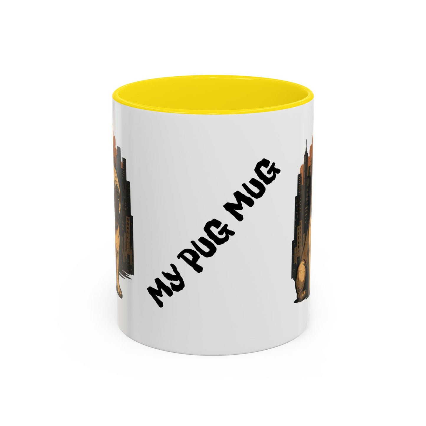 My Pug Mug Coffee Mug — Rustic Mountain Sunset Design