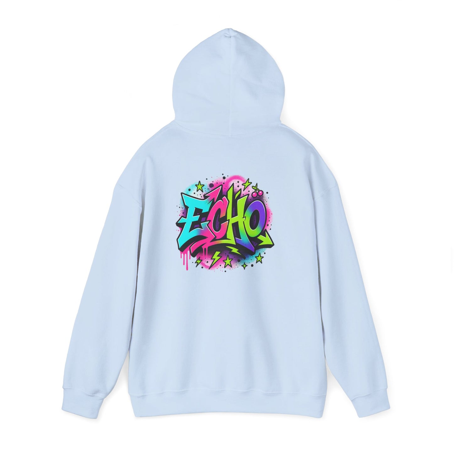 Graffiti "ECHO" Hoodie – Street Art Graphic Pullover